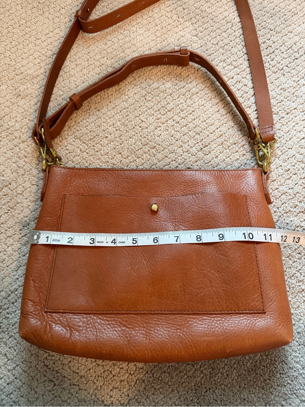 Madewell The Transport Shoulder Crossbody Bag - English Saddle - Picture 6 of 9